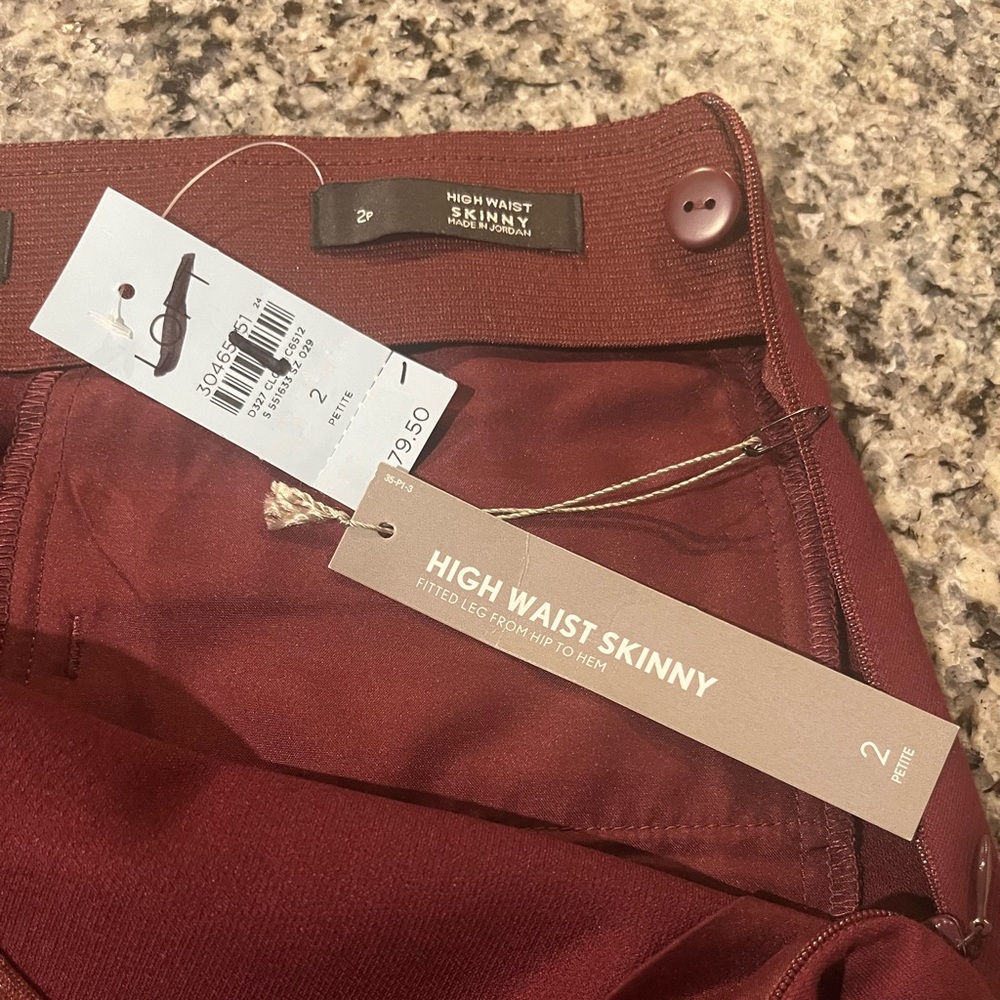 NWT Loft woman’s high waist skinny pants, petite size 2 - Picture 4 of 5